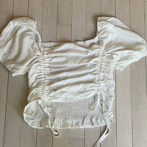 White t shirt tube top back